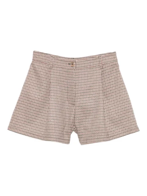 TWINSET Kids houndstooth pleated shorts