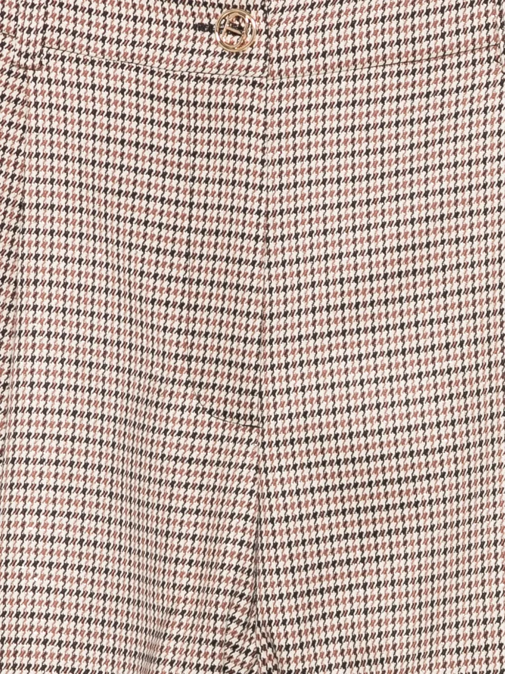 TWINSET Kids Geplooide shorts met pied-de-poule print Beige
