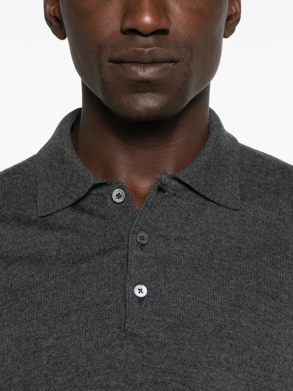 Corneliani long-sleeve polo shirt Grijs