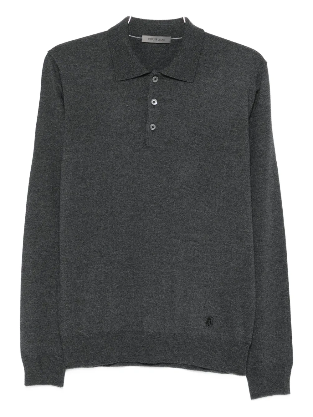 Corneliani long-sleeve polo shirt Grijs