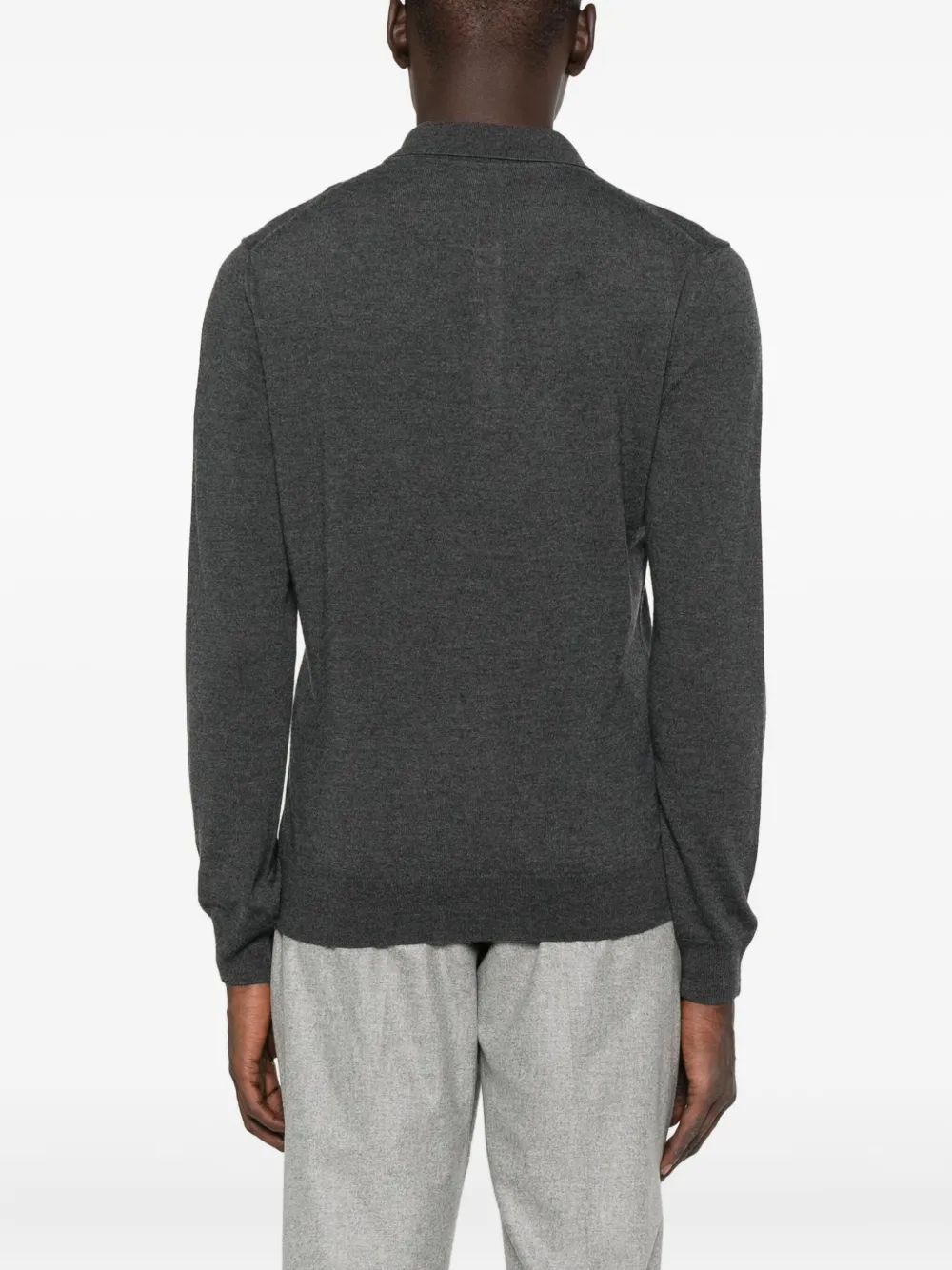 Corneliani long-sleeve polo shirt Grijs
