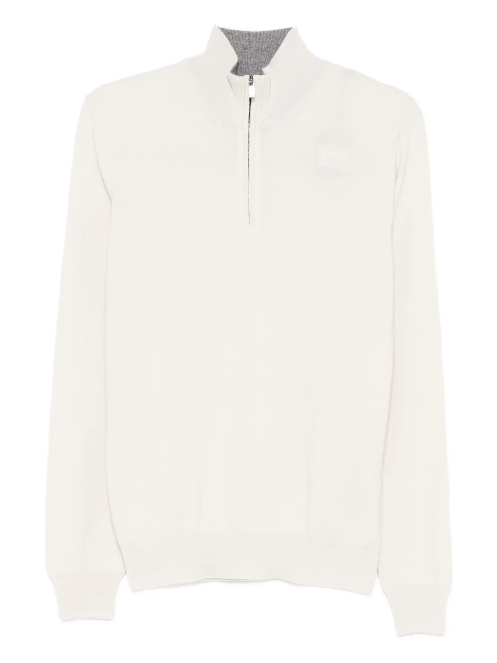 Corneliani half-zip cashmere sweater Beige
