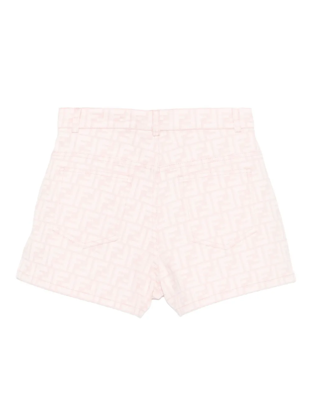 Fendi Kids monogram cotton shorts Roze