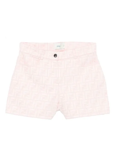 Fendi Kids monogram cotton shorts