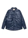 Fendi Kids pattern quilted jacket - Blue
