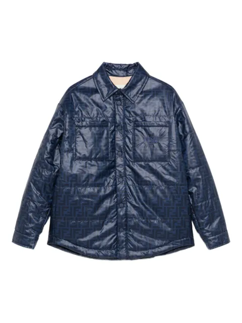 Fendi Kids pattern quilted jacket
