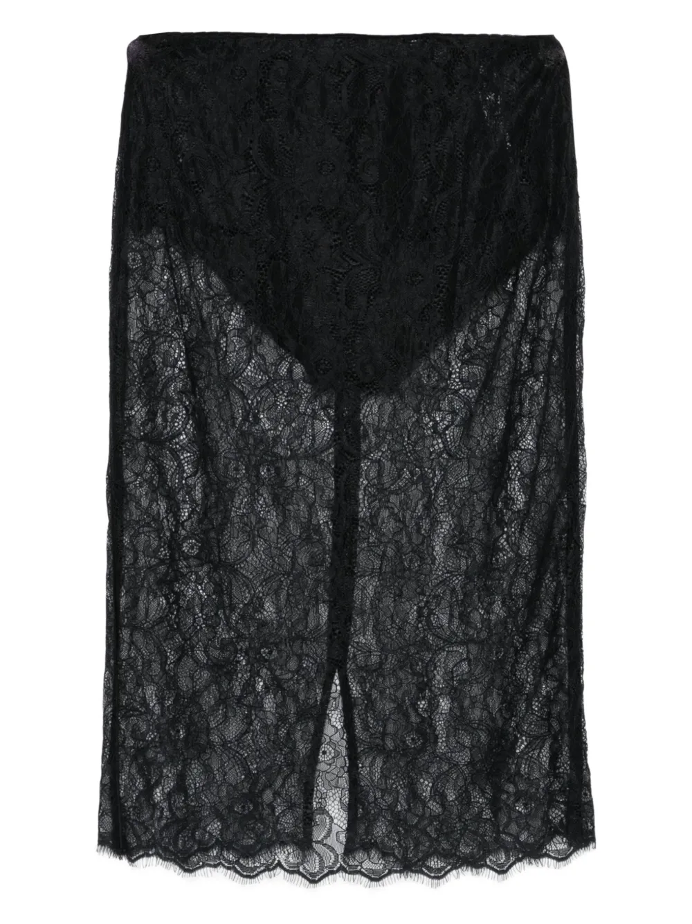 Elisabetta Franchi floral-lace skirt | Black | Image 1