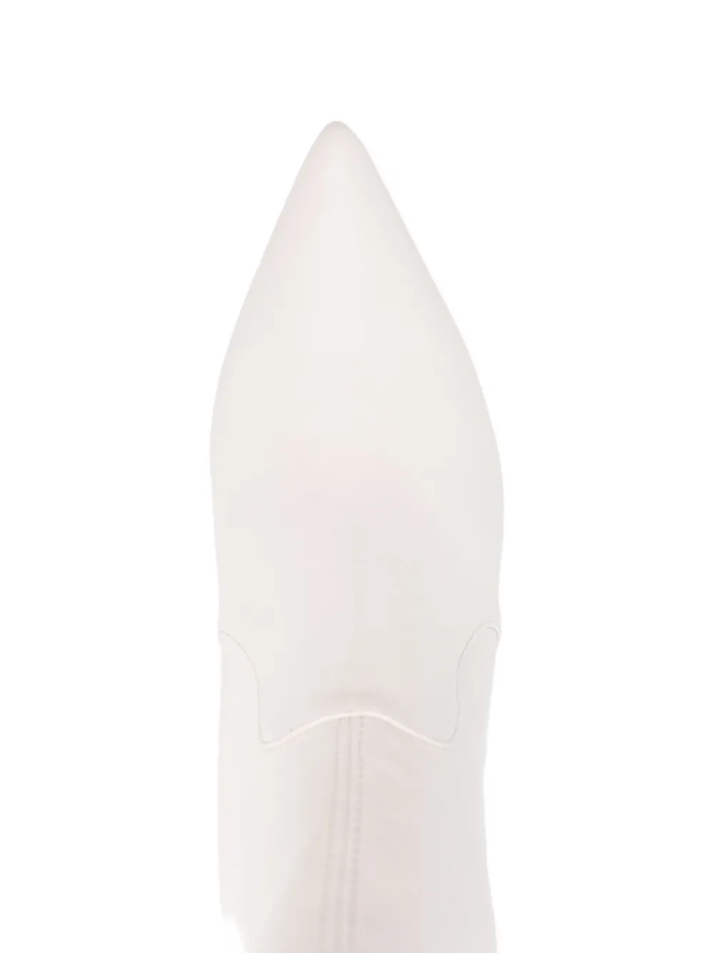 Stuart Weitzman Pointed-toe Sock Boots In White