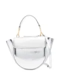 Wandler Hortensia grid-pattern flap tote bag - Silver