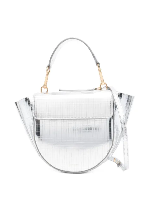 Wandler Hortensia grid-pattern flap tote bag