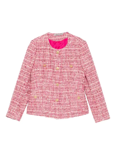 Tagliatore tweed gold-button jacket