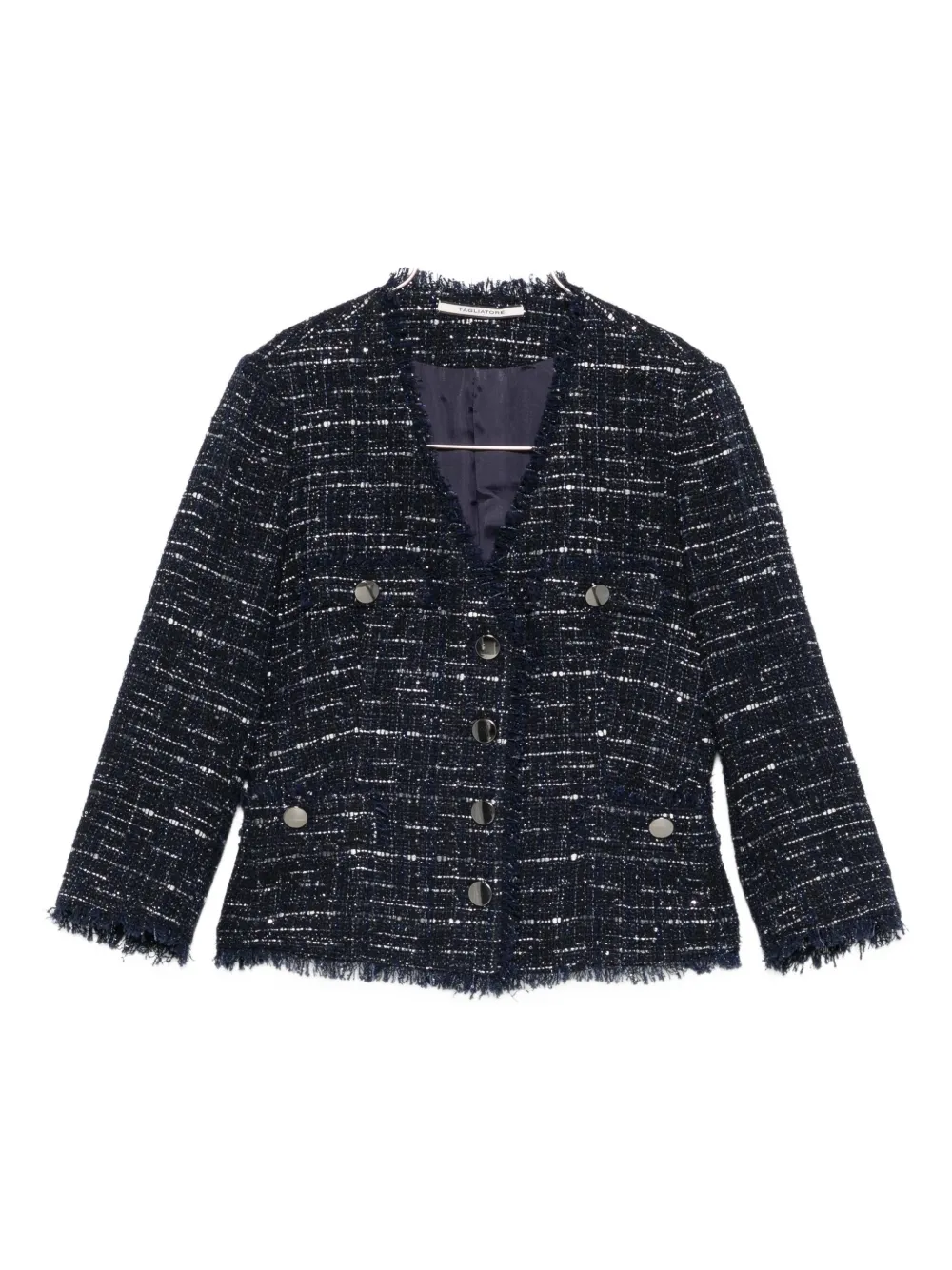 Tagliatore Tweed jack Blauw