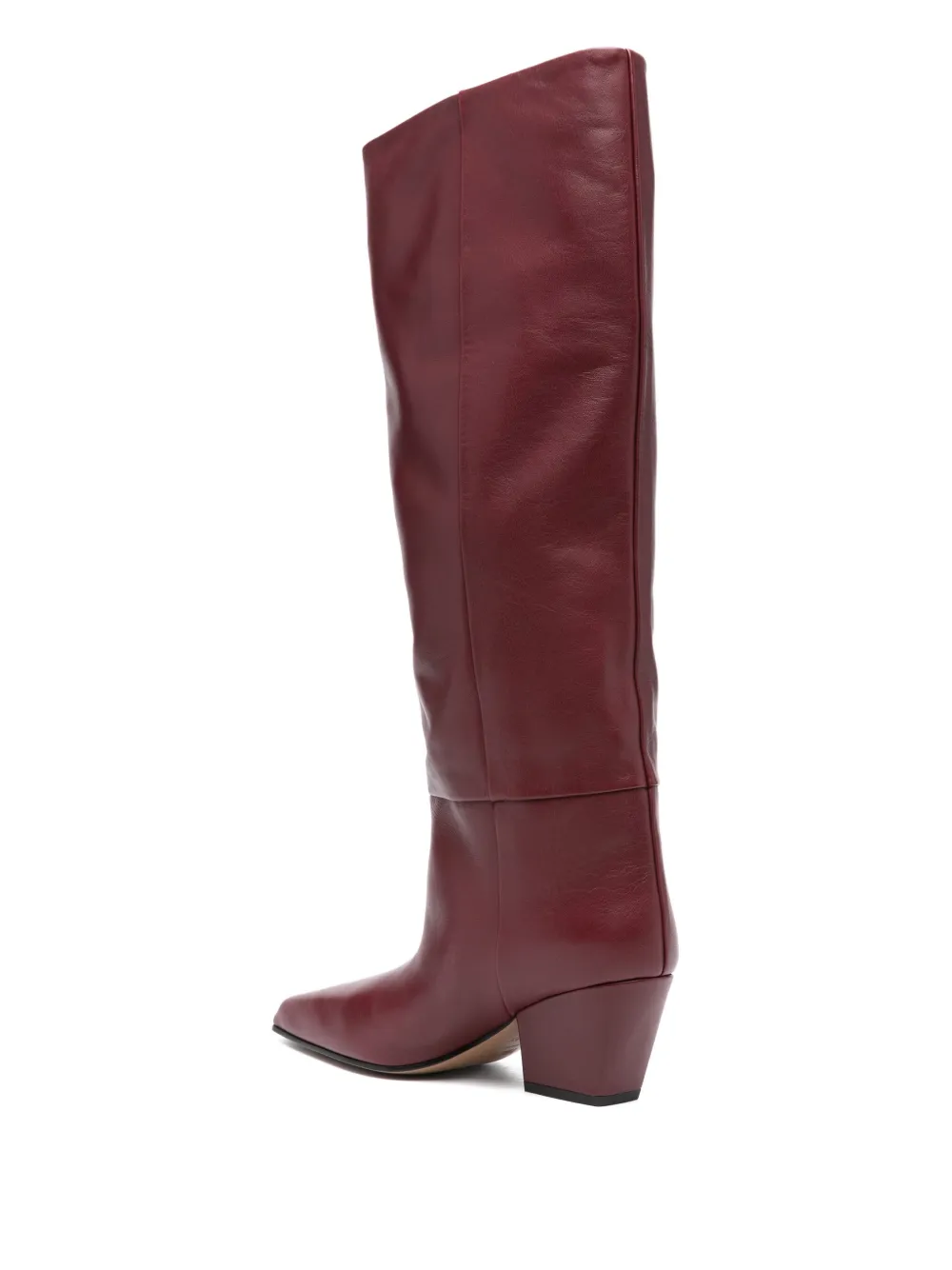 Paris Texas 70mm calf leather pointed-toe boots Red