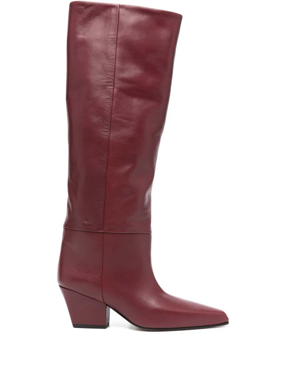 Paris Texas 70mm calf leather pointed-toe boots Red