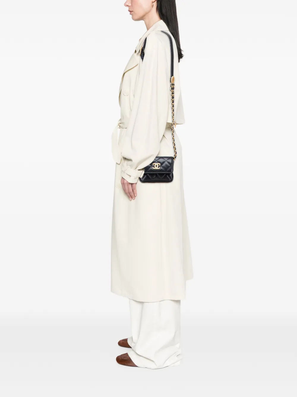 CHANEL Pre-Owned 2021-2025 Quilted Caviar Twist Your Buttons Flap Chain belt bag | Pre-Owned | Image 2