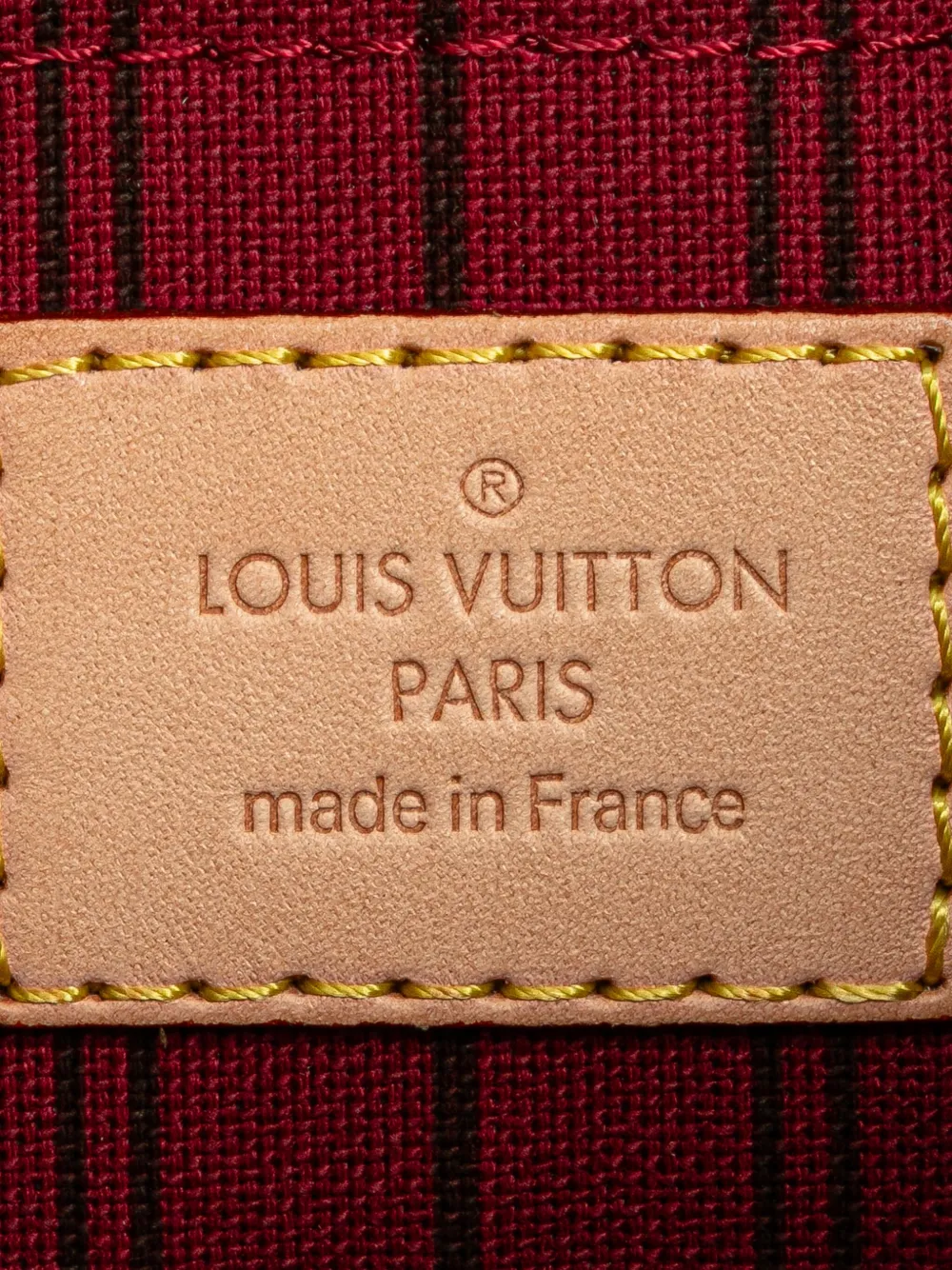 Pre-owned Louis Vuitton 2014 Monogram Neverfull Pouch In Brown