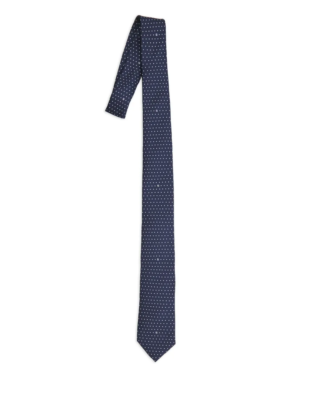 micro polka-dot silk tie