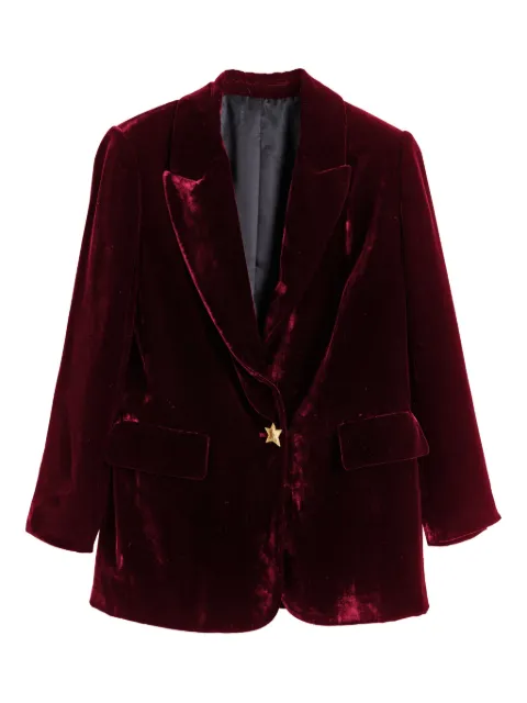 Chinti & Parker star-detail velvet blazer