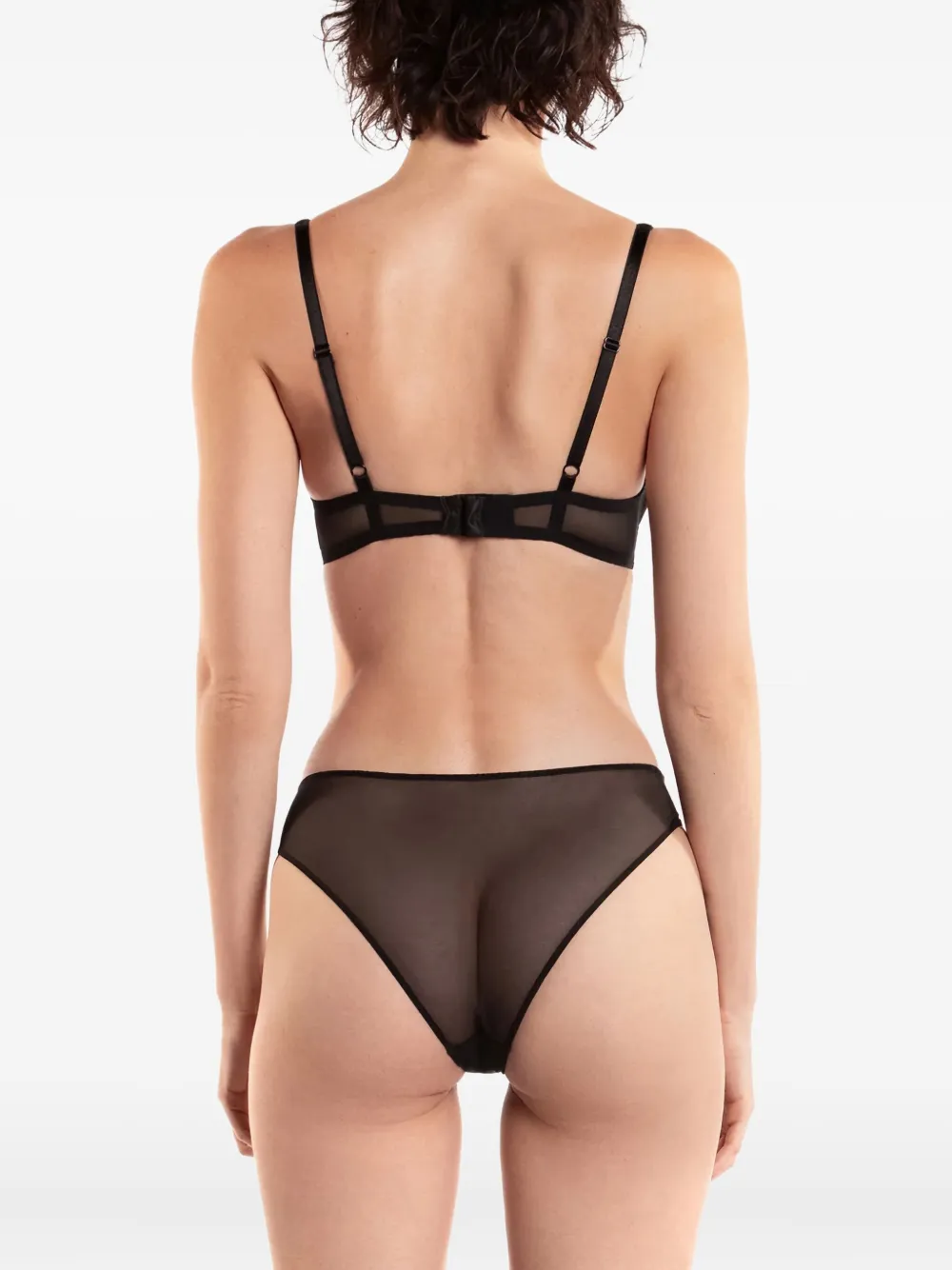 Zhilyova Asteria Mesh Briefs In Black