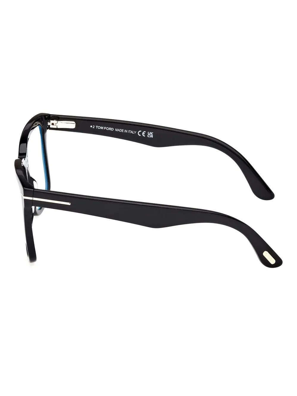 TOM FORD Eyewear square-frame clip-on glasses Zwart
