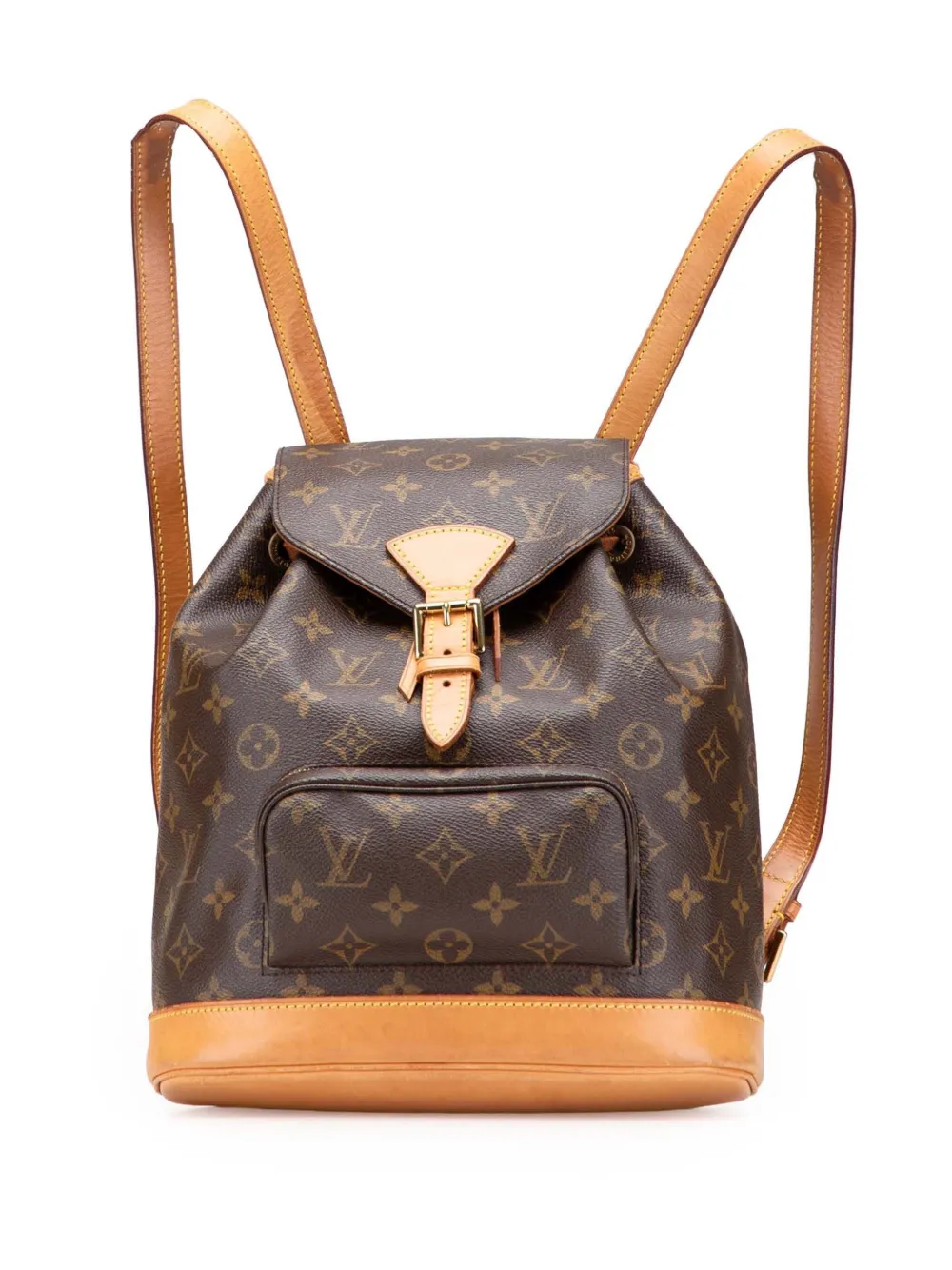 Louis Vuitton Pre-Owned 1997 モノグラム モンスリ MM バックパック - ブラウン Louis Vuitton Pre-Owned 1997 モノグラム モンスリ MM バックパック - ブラウン