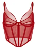 Zhilyova Asteria mesh corset - Red