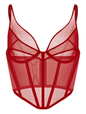 Agent Provocateur Scarlie コルセット | レッド | FARFETCH JP