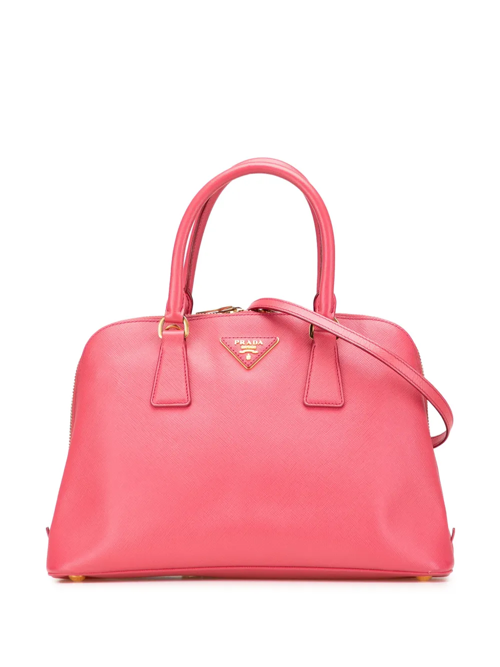 Prada Pre-Owned 2013-2025 Medium Saffiano Lux Promenade satchel - ピンク Prada Pre-Owned 2013-2025 Medium Saffiano Lux Promenade satchel - ピンク