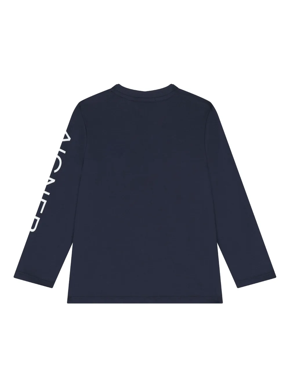 Aigner Kids logo-print long-sleeve top Blauw