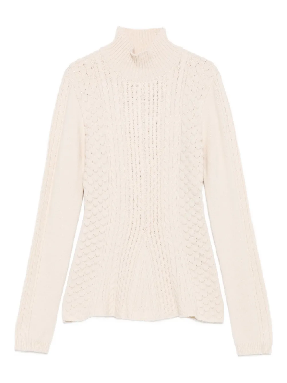 TWINSET Kabelgebreide coltrui Beige