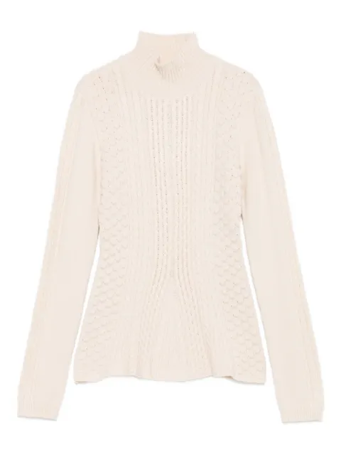TWINSET cable-knit turtleneck sweater