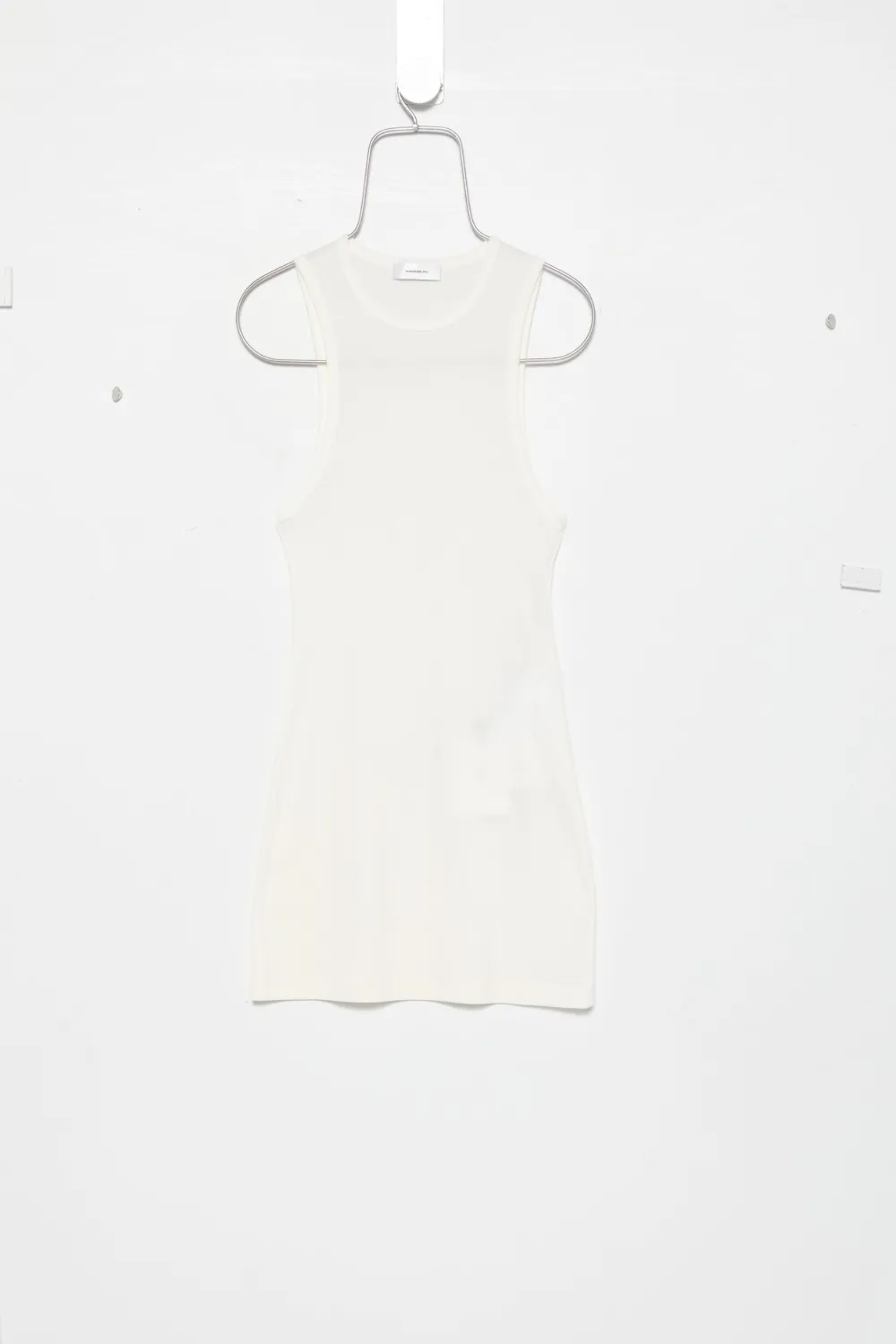 WARDROBE.NYC Canotta semi trasparente a coste - Bianco