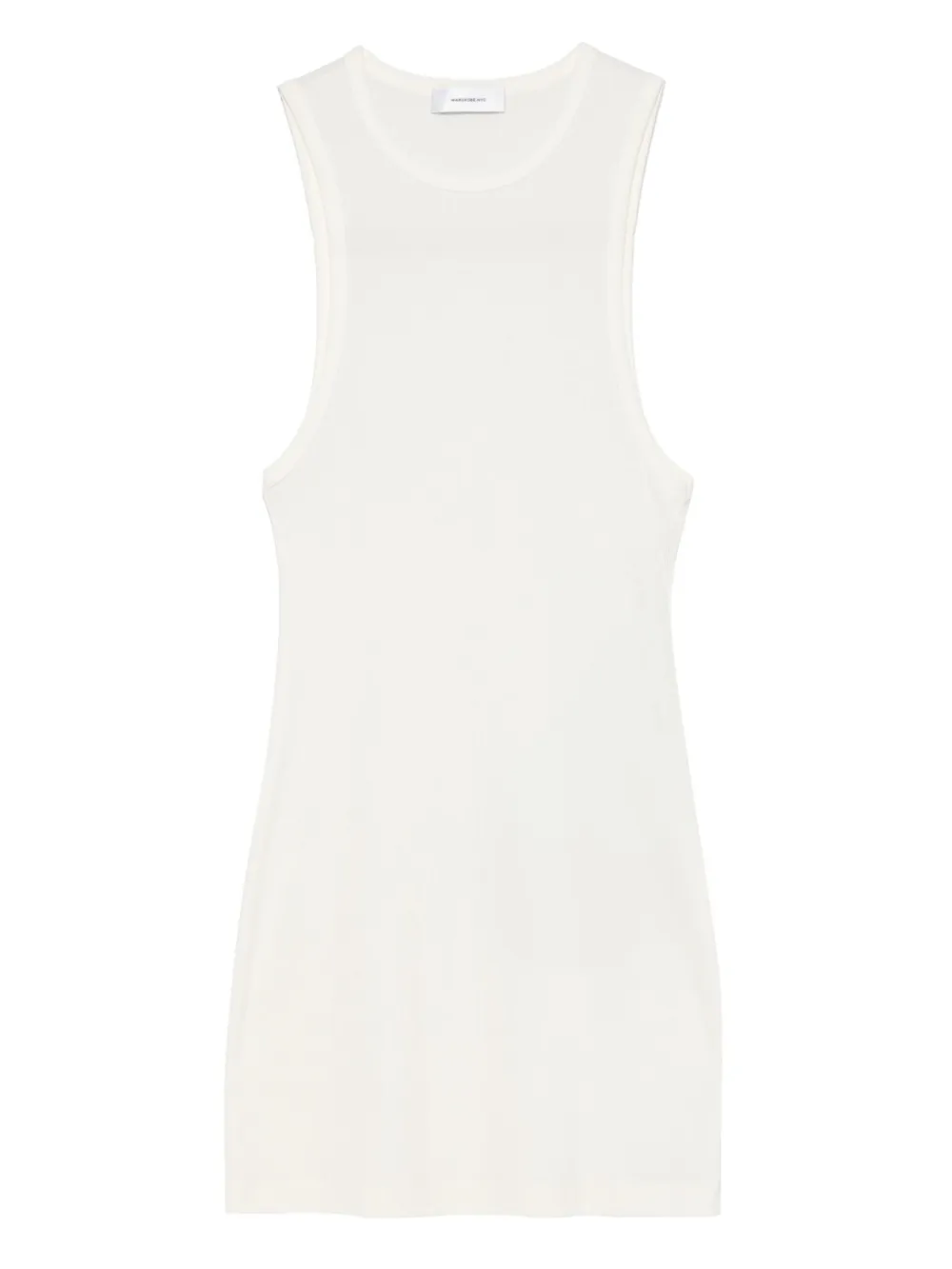 WARDROBE.NYC Racer geribbelde tanktop Wit