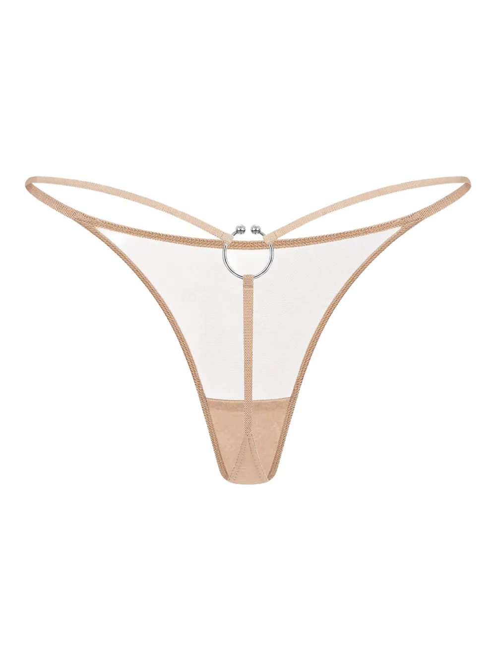 Zhilyova Dune ring-detail thong | Neutrals | Image 1