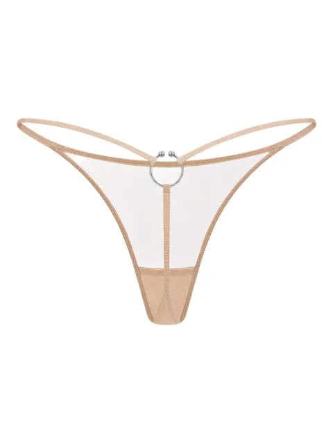 Zhilyova Dune ring-detail thong
