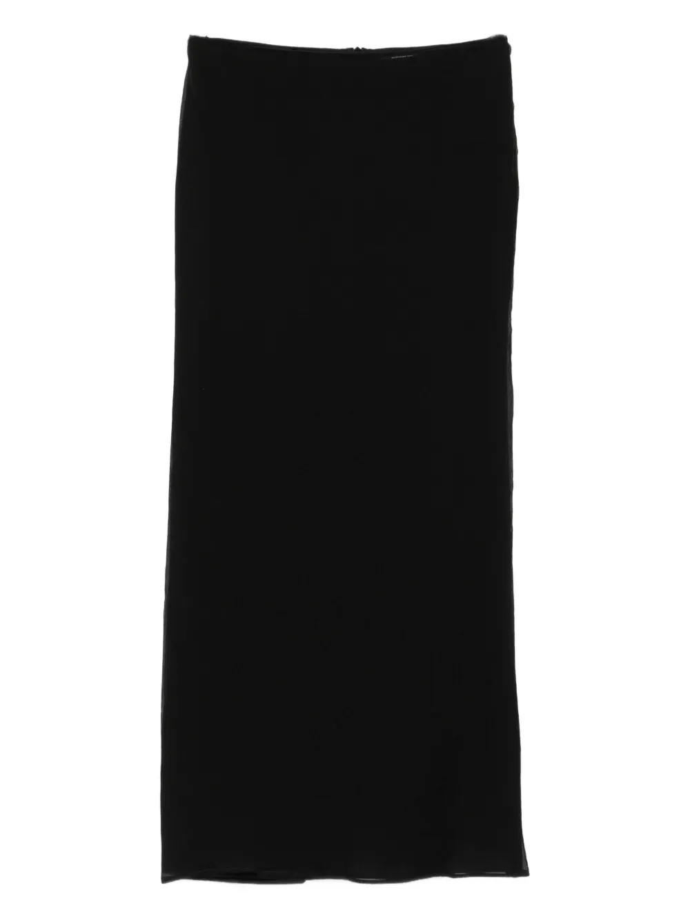 WARDROBE.NYC Geribbelde midi-rok Zwart