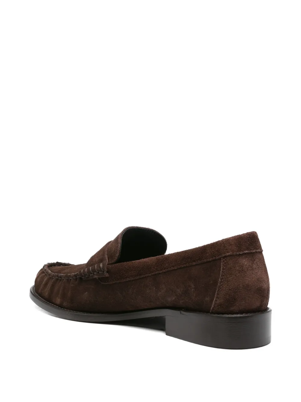 Paris Texas penny-strap suede loafers Brown