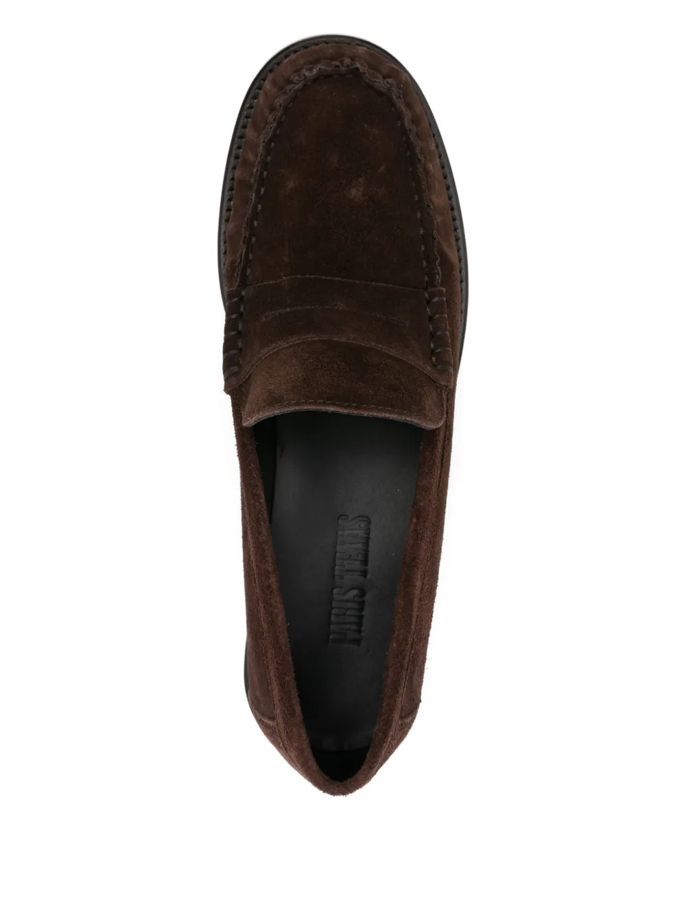Paris Texas penny-strap suede loafers Brown