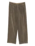 Comme Des Garçons Pre-Owned 1990s pleated corduroy trousers - Brown