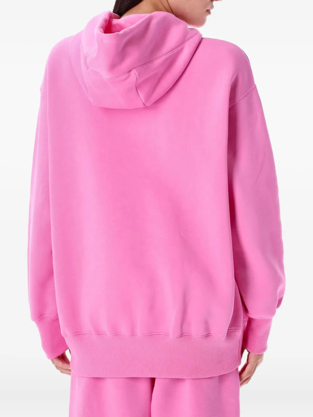 Nike logo-embroidered hoodie - Roze