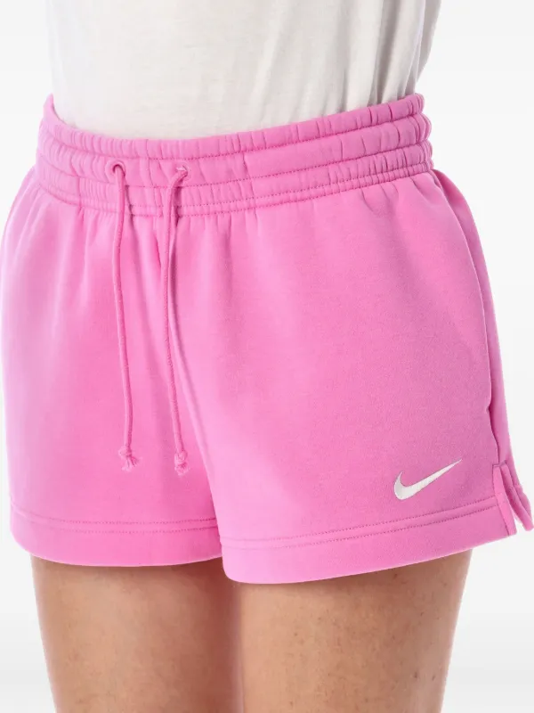 Nike Fleece Drawstring Shorts Pink FARFETCH PH