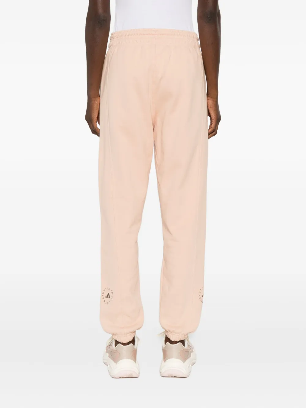 adidas by Stella McCartney drawstring-cuffed track pants Beige