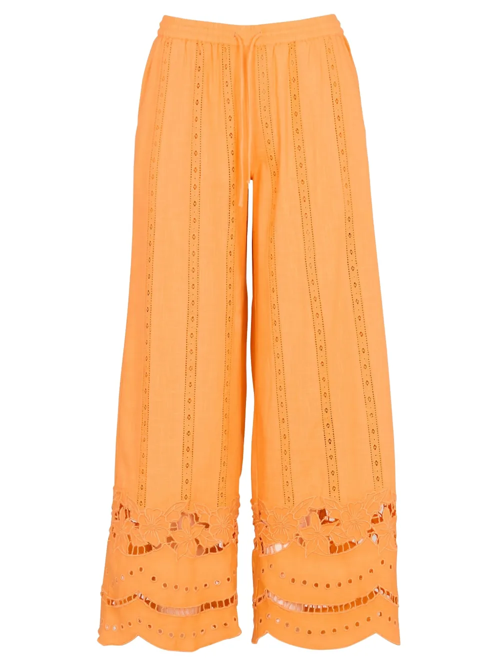 DAMSON MADDER eyelet-embroidered trousers - Oranje