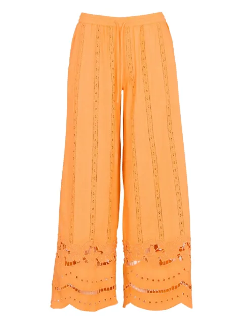 DAMSON MADDER eyelet-embroidered trousers