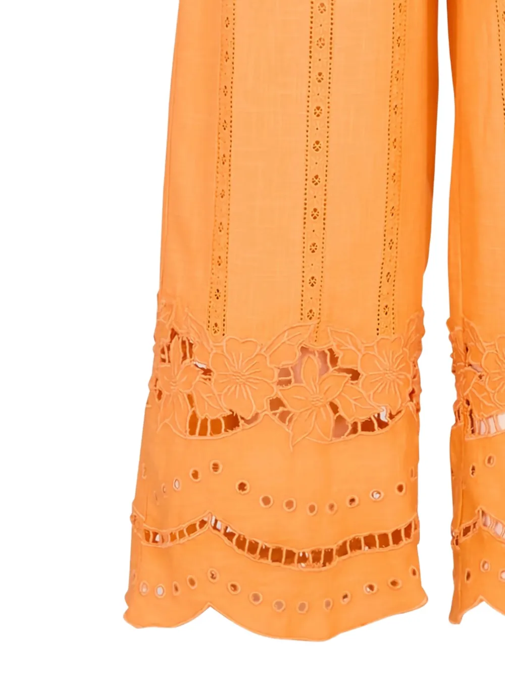 DAMSON MADDER eyelet-embroidered trousers | Wide-Leg Pants | Image 2