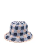 DAMSON MADDER Gingham bucket hat - Blue
