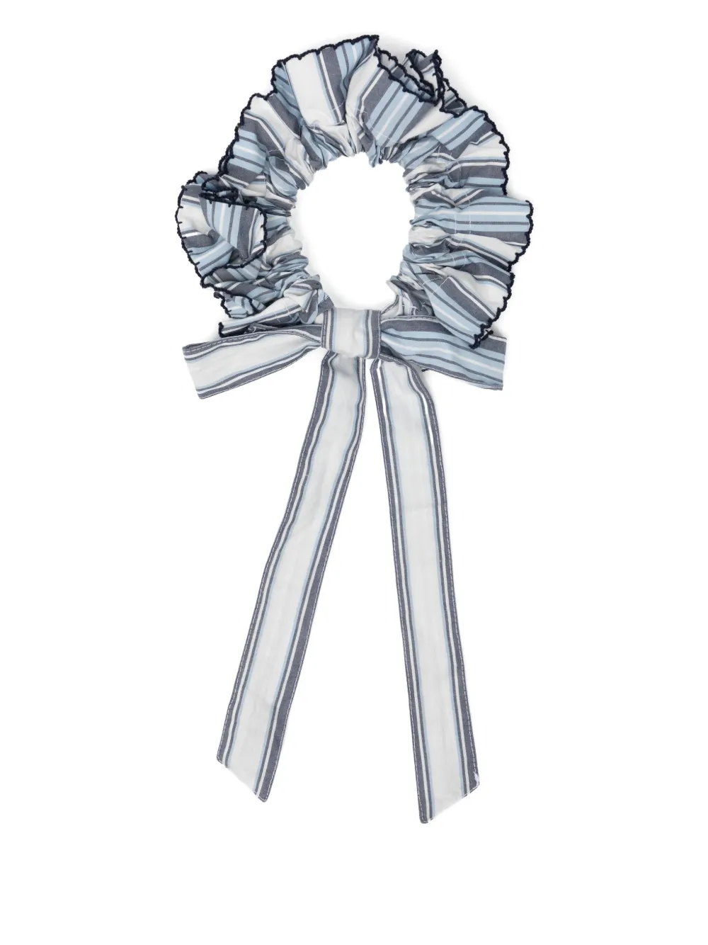 DAMSON MADDER striped cotton scrunchie | Blue | Image 1