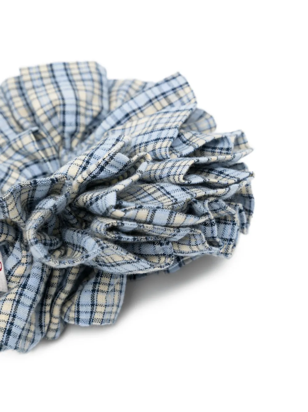 Damson Madder Check Scrunchie In Blue