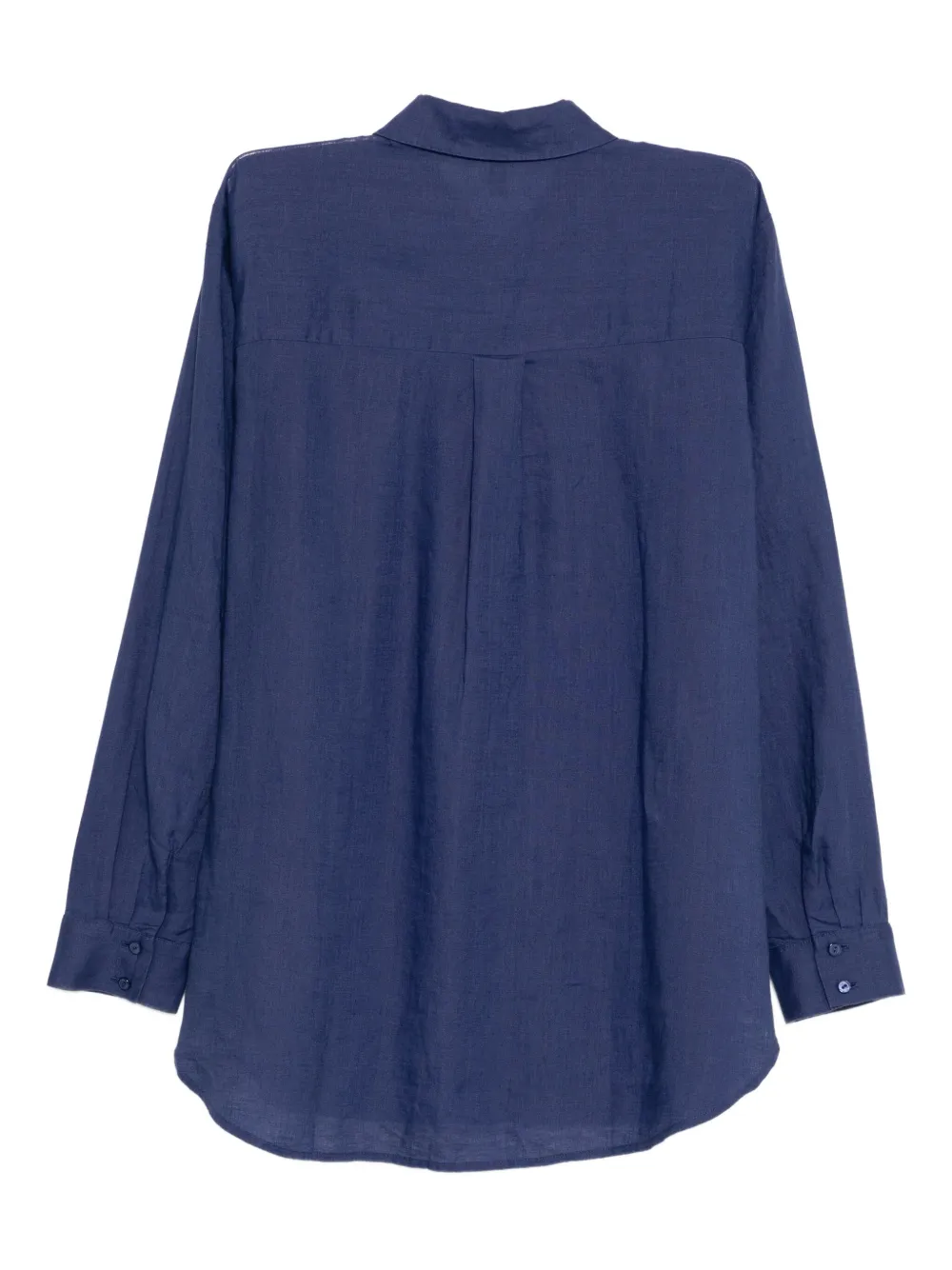 Eileen Fisher Linen Shirt In Blue
