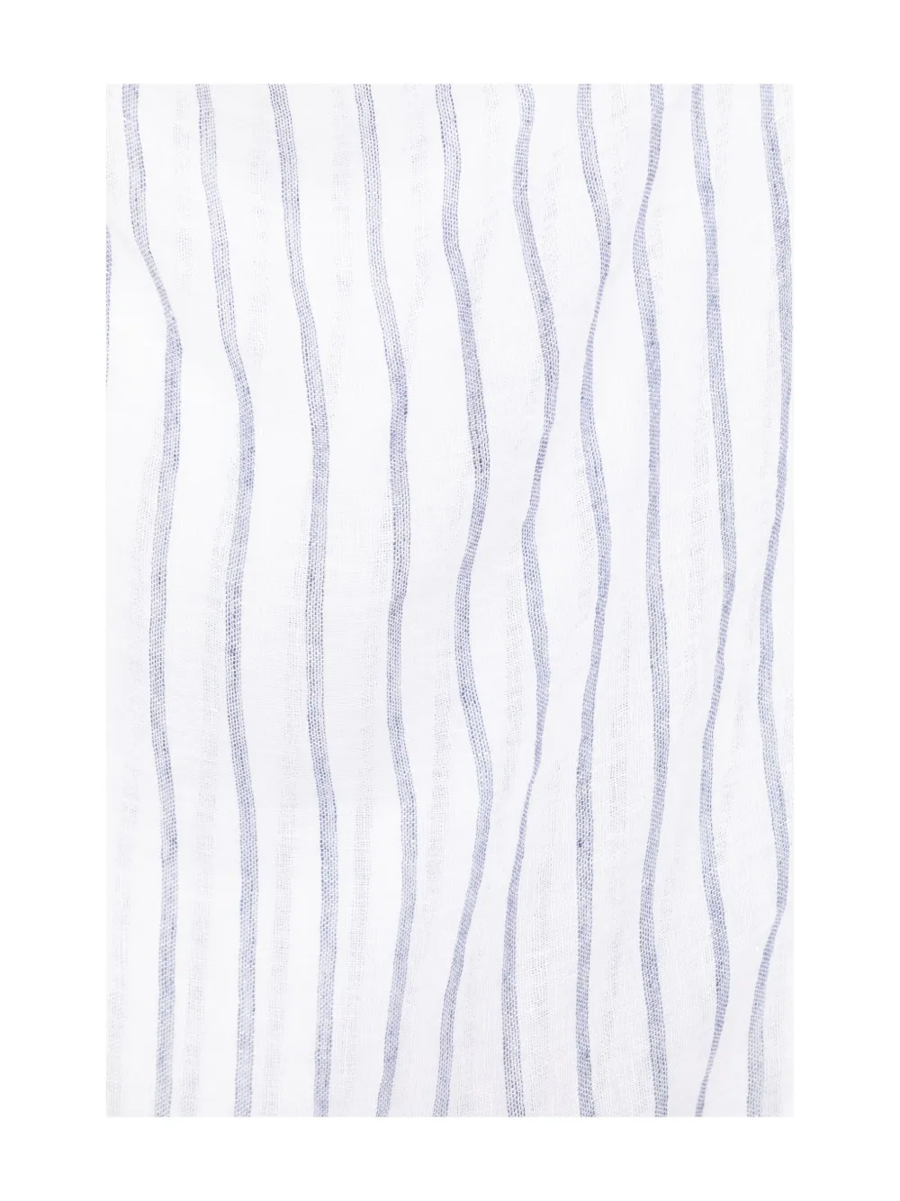 Eileen Fisher Striped Linen Scarf In White